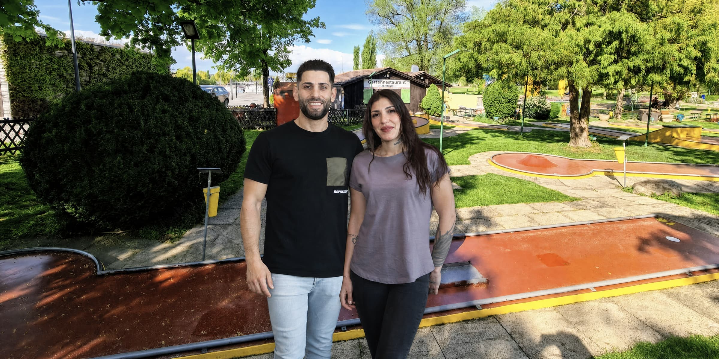 Familie Rolito auf der Minigolfanlage Pan Rolito, drei Generationen Familienbetrieb.